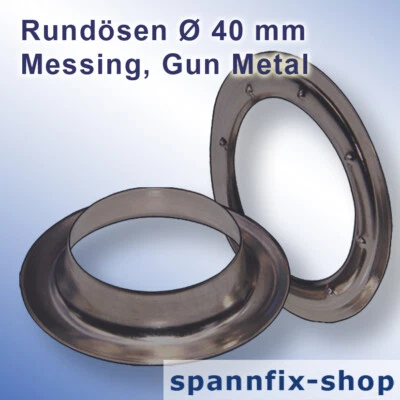 Oeillets Ronds Ø 40 MM Laiton Pistolet Metal Camion Plan Œillet Tout Rideau Neuf - Photo 1/2