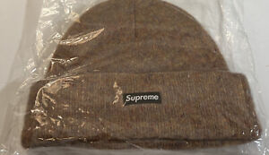 SUPREME MOHAIR BEANIE SAND OS/ FW22 WEEK 14 (100% AUTHENTIC) BRAND NEW