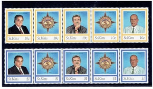 SAINT KITTS - NEVIS 1994 CARICOM (2 Strips) CV $8.25 - Picture 1 of 1