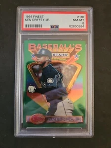 1993 Finest #110 Ken Griffey Jr HOF PSA 8 NM-MT Seattle Mariners New Slab - Picture 1 of 2
