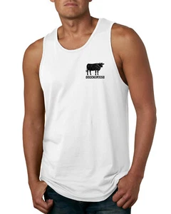 Rich Men North of Richmond Goochland Black Cow Pocket Men Tank Top - Picture 1 of 5