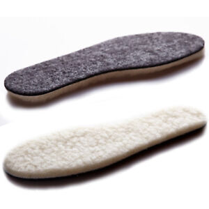 Sheepskin Insoles Soft Warm Winter Thick Inner Soles Sheep Wool Shoes Boot Pad