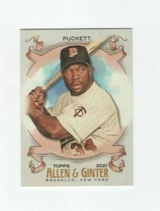 2021 TOPPS ALLEN & GINTER BASEBALL - KIRBY PUCKETT MINNESOTA TWINS #146 - Picture 1 of 5