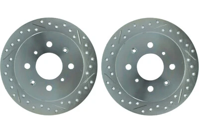 Par de rotores de freno de disco Stoptech trasero para Honda Civic del Sol 1993-1997 (44440) Foto 1 de 4