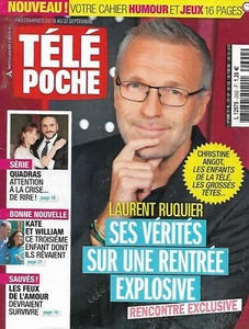 TELE POCHE n°2692 16/09/2017 Laurent Ruquier/ Quadras/ Kate & William/Engrenages - Imagen 1 de 1