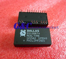 2PCS DS12887 IC Dallas Real Time Clock /RAM 128 BYTE 24-EDIP D3