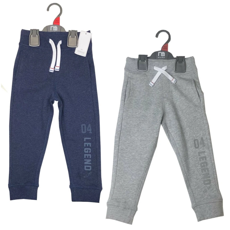 Boys Mothercare Joggers Blue Grey Jogging Bottoms Trousers Baby - Image 1 of 1
