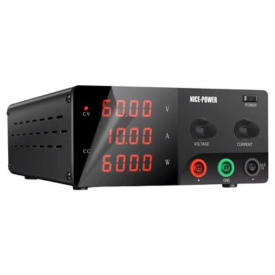 Fuente de Alimentación R-SPS6010 DC Variable 600W Alta Potencia Banco Fuente de Alimentación con 60V Foto 1 de 4