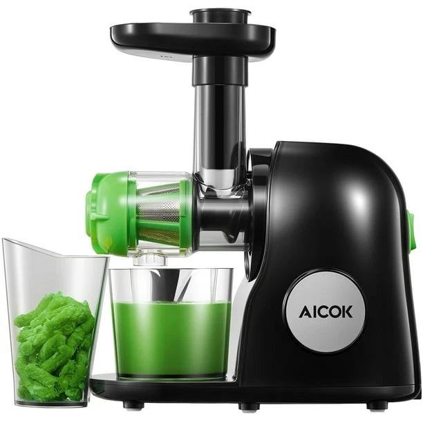 AICOK Slow Masticating Juicer Extractor, 7 Segment Spiral, Cold Press, Reverse - Image 1 of 4