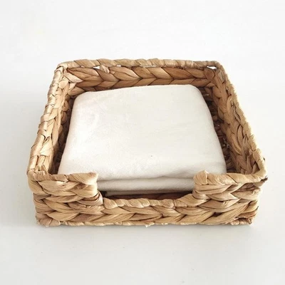 Woven Basket Storage Bowl Snack Storage Basket Decorative Basket Handcrafted - Image 1 of 4