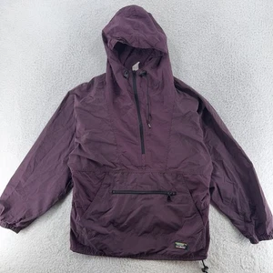 Vintage L.L. Bean Windbreaker Anorak Jacket Womens Medium Hooded Pullover Hiking - Picture 1 of 7