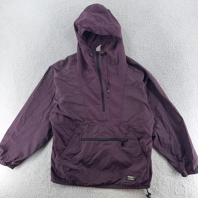 Vintage L.L. Bean Windbreaker Anorak Jacket Womens Medium Hooded Pullover Hiking - Image 1 of 4