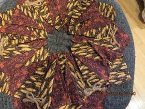 HÜBSCHER GESTEPPTER WENDBARER CANLE-RING -- 17 ZOLL QUER -- #R6A-8 - Bild 1 von 24