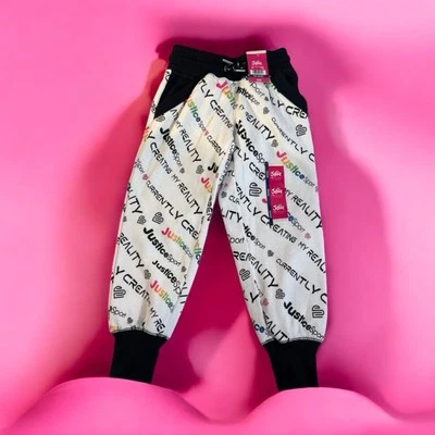 Pantalones deportivos Justice Girls talla XS (5-6) NUEVOS CON ETIQUETAS cómodos coloridos Foto 1 de 4