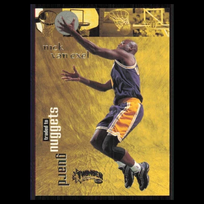 Tarjeta de baloncesto Nick Van Exel #9 1998 SkyBox Thunder Los Angeles Lakers NBA casi nueva Foto 1 de 3