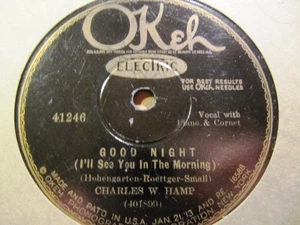 1929 Charles Hamp CALIFORNIA BLUE BOY Good night/ I Kiss your hand Madame OKEH  - Picture 1 of 2