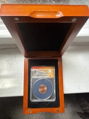 2019 W Lincoln 1 Cent Penny Coin ANACS SP70 w/Box - Image 1 of 4
