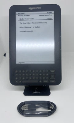 Amazon Kindle Keyboard 3rd Generation | Model D00901 | Wi-Fi only | New Battery - Image 1 of 4