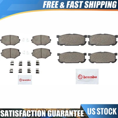 Juego de 8 pastillas de freno de disco delanteras traseras Brembo para Mazda Miata 2001-2003 Foto 1 de 4