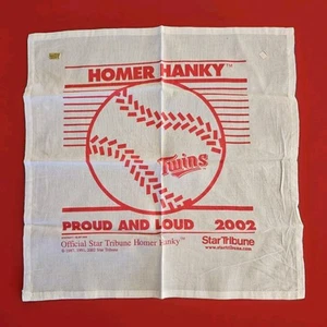 2002 Minnesota Twins Homer Hanky - "PROUD AND LOUD" - Picture 1 of 1