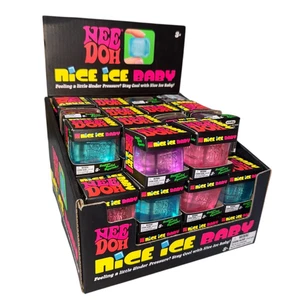 NeeDoh schönes Eis Baby sensorisches Spielzeug Angstlinderung zappeln Nee Doh Würfel zerdrückbar UK - Bild 1 von 5