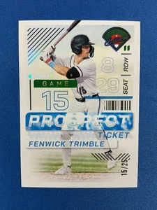 2024 Prospect Edition Fenwick Trimble Holo Foil 15/25 (RC) JERSEY MATCH Marlins - Imagen 1 de 2