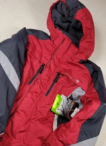 Free Country Jacke Herren XL rot Kapuze isoliert Ski Snowboard Multi-Ripstop Neu mit Etikett - Bild 1 von 24