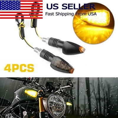 Luz intermitente indicadora de señal de giro ámbar para motocicleta 2X Fit Buell Blast 1125CR Foto 1 de 4