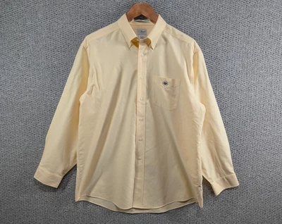 LL BEAN Men's Yellow Wrinkle Resistant Traditional Casual Button Down Shirt 16 - Image 1 of 4