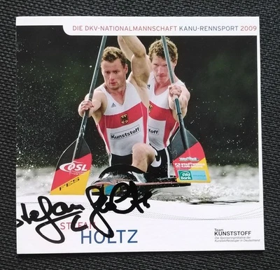 15358 Stefan Holtz Kanu Autogrammkarte original signiert - Bild 1 von 2