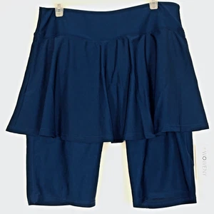 NEU Woweny Bademode Rock Skort Damen 2XL dunkelblau Stretch sportliche Tasche - Bild 1 von 8