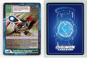 Imperialdramon #BT3-111 Draconic Roar Secret Rare Box Topper Foil Digimon TCG - Picture 1 of 1