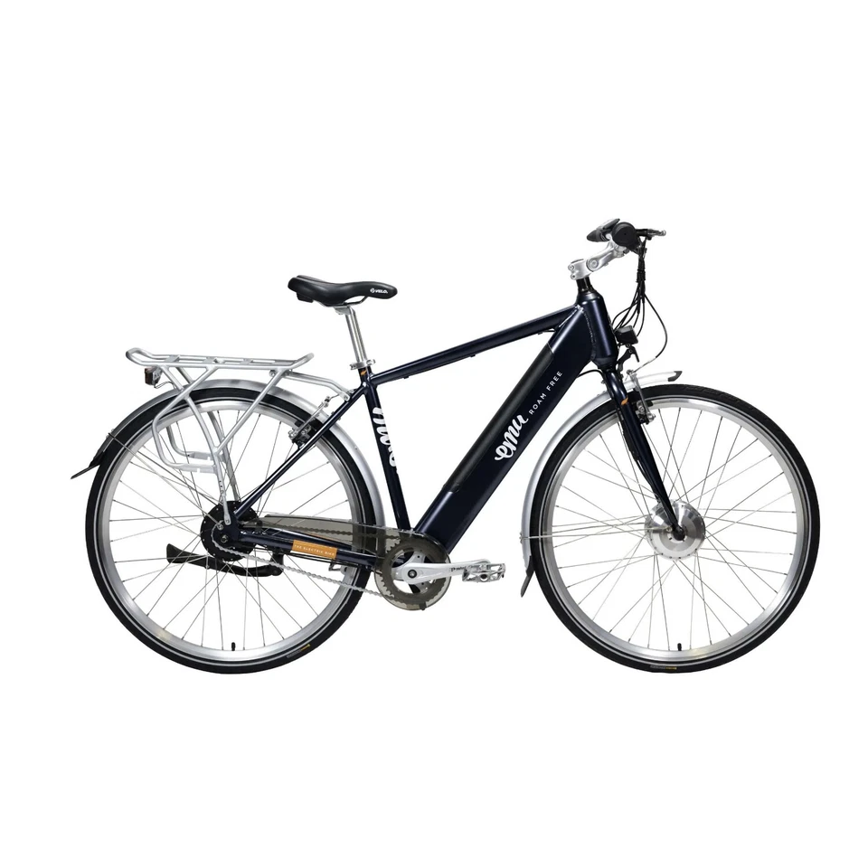 Emu Classic Crossbar Hybrid Electric Bike E-Bike Battery 700c Wheels Navy - Image 1 of 2