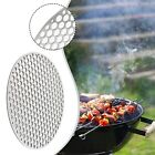 Grill Net 304 Stainless Steel Grill Mesh Non-stick Roast Nets Round BBQ Net