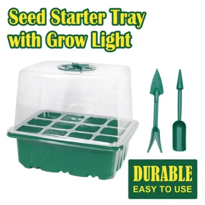 18*14*15.5 Seedling Tray with Grow Light Starter Plants Adjust Packs Mini Box - Picture 1 of 11