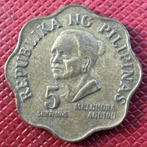 Philippines 1978 Brass 5 Sentimos. Melchora Aquino. KM# 206 - Picture 1 of 2