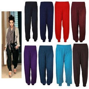 Women Harem Ali Baba Long Pants Trousers Ladies Baggy Hareem Leggings Plus Size. - Picture 1 of 15