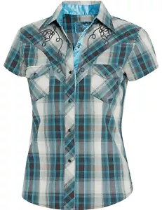 Damenbluse Westernbluse Country Cowgirl Western Stars & Stripes »JOSIE« - Bild 1 von 3