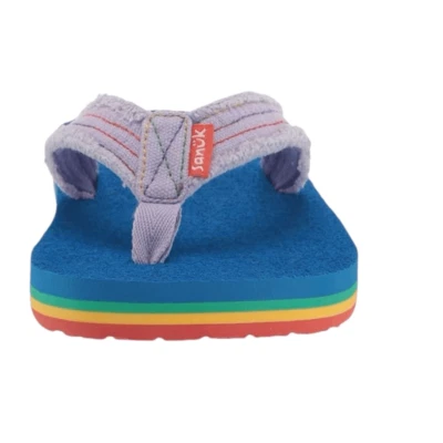 Apilador Sanuk Unisex-Niño Y Fraidy, Arco Iris, Talla Niños 4-5, Nuevo con Etiquetas Foto 1 de 4