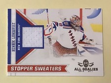 Lundqvist RARE NHL Hockey Card 2011 Panini All Goalies Jersey Stopper Sweater #7