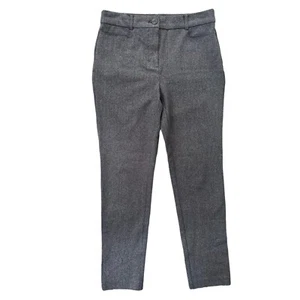 Loft Women’s 4 Curvy Gray Multi In Texture, The Skinny Stretch Ankle Dress Pants - Picture 1 of 14