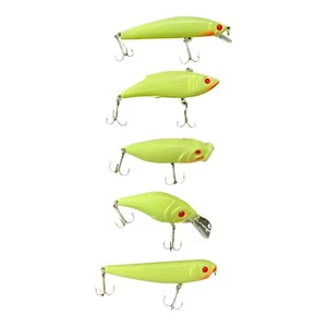 5/pcs Luminous Night Fishing Minnow Hard Bait Lure Box - Picture 1 of 9