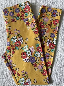 Lularoe Disney Leggings Betriebssystem mehrfarbig Gänseblümchen versteckte Mickey Maus gelb Vintage - Bild 1 von 2