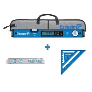 Empire Digital Box Beam Level, Case, Magnetic Torpedo, Rafter Square True Blue - Picture 1 of 8