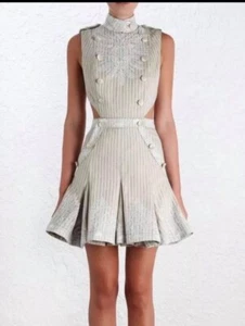 BNWT Zimmermann Master Adorn Military Dress Size 1 RRP $2500 FINAL PRICE - Picture 1 of 6