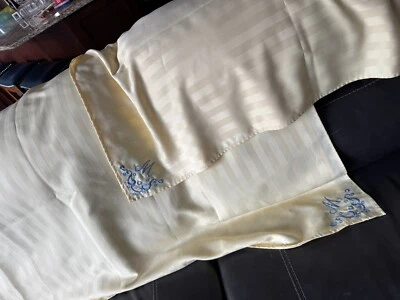 2 Yellow 60x101" RECTANGLE "M" Monogram TABLECLOTH Wedding Kitchen Catering - Image 1 of 4