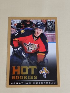 2013-14 Panini Rookie Anthology Jonathan Huberdeau GOLD Score Hot Rookies RC 648