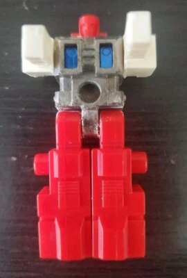 Takara Robotech Blockman Robolinks 红色和白色 带蓝色胸部 1984 日本 - 损坏 — 第 1/4 张图片