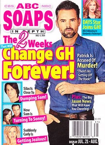 ABC Soaps In Depth Magazine August 4 2014 Jason Thompson Lisa LoCicero - Picture 1 of 3