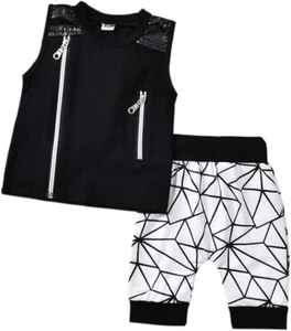 2PCS Toddler Kids Baby Boy Clothes Tops Short Summer Outfits Set [Size 18-24 Mo] - Picture 1 of 4